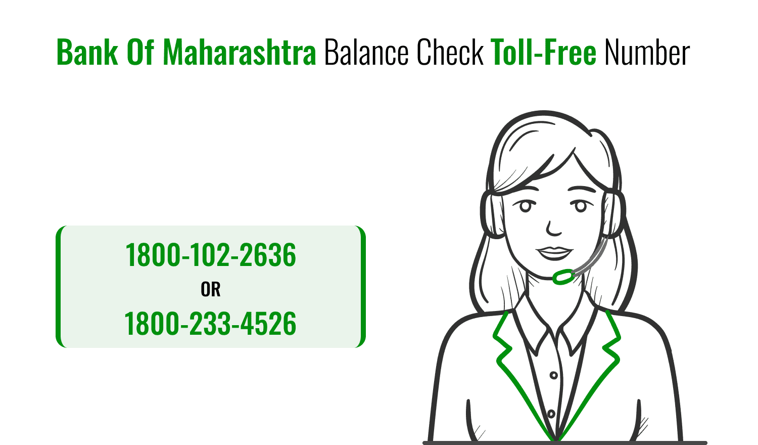 Bank Of Maharashtra Balance Check Toll-Free Number